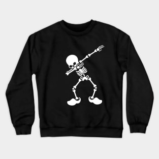 Dab dabbing skeleton Dutch clogs Holland the Netherlands Crewneck Sweatshirt